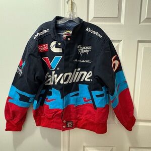 Vintage 1990s Mark Martin Valvoline Jeff Hamilton Colorful Nascar Racing Jacket